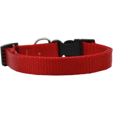 MIRAGE PET PRODUCTS Plain Nylon Dog CollarRed Large 124-1 RDLG